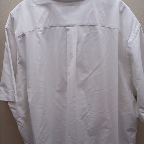 Ralph Lauren Short Sleeve Pony Logo Classic Fit Button Down Shirt White Size 2XB - Picture 7 of 8